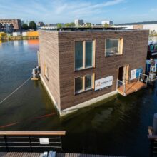 Revestimiento de fachada MOSO Bamboo X-treme en Schoonschip Amsterdam