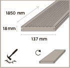 MOSO bamboo x-treme outdoor decking 137 dimensions