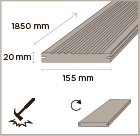 MOSO Bamboo X-treme outdoor decking 155